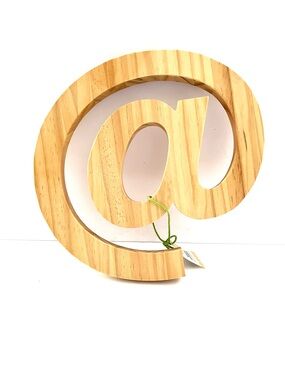 Unfinished Wood @ Symbol Wall Decor DIY Craft Blank 9.75” x 10”